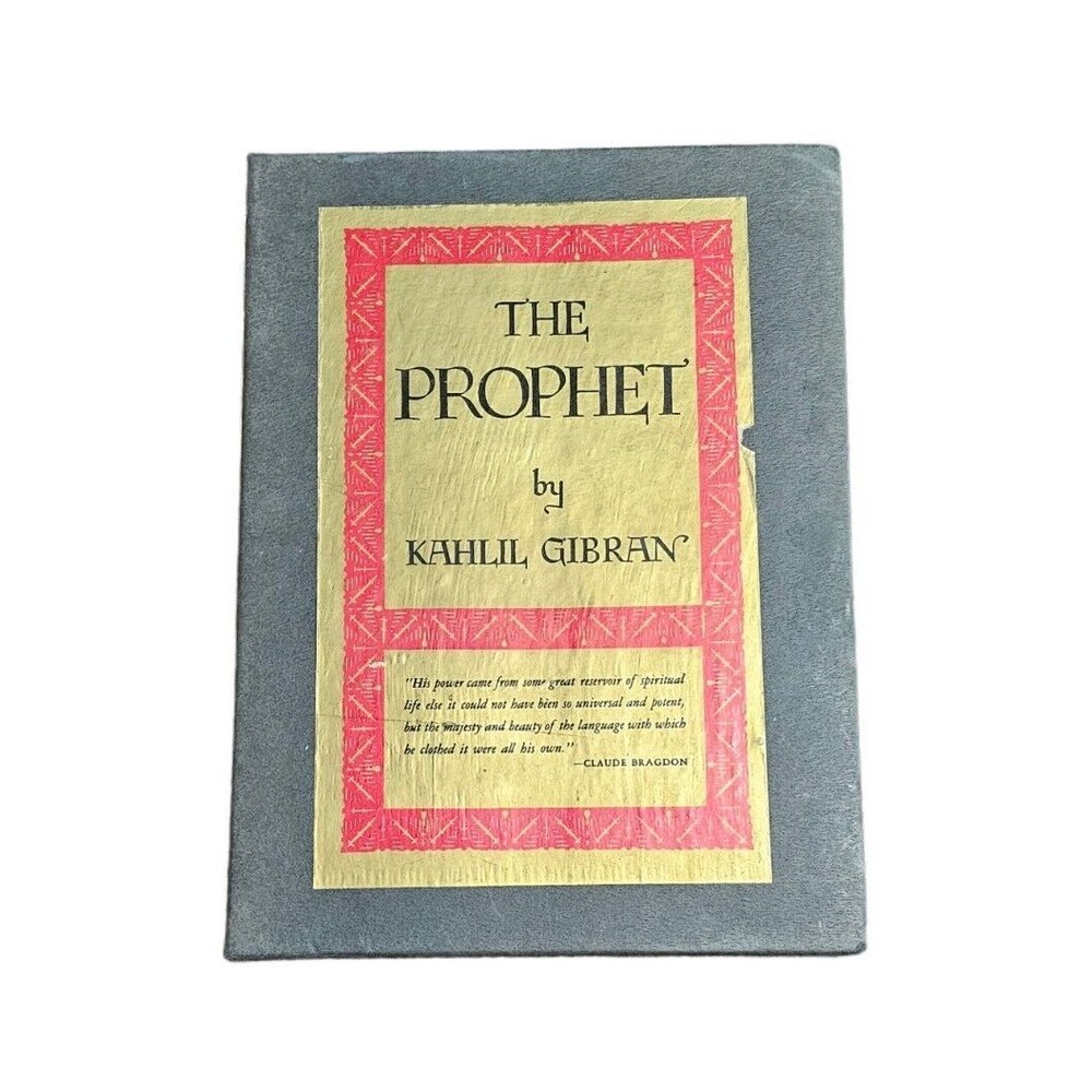 The Prophet Kahlil Gibran 1971 HC Book Slipcase 15th Printing